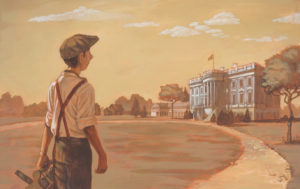 ike approaches the whitehouse-midrez-bhummel