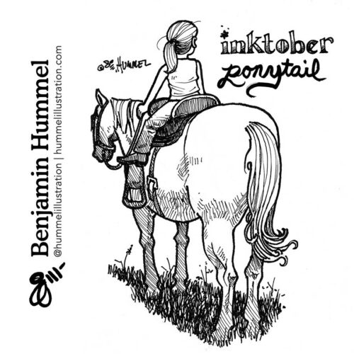benjamin-hummel_inktober_ponytail-web